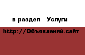  в раздел : Услуги 
